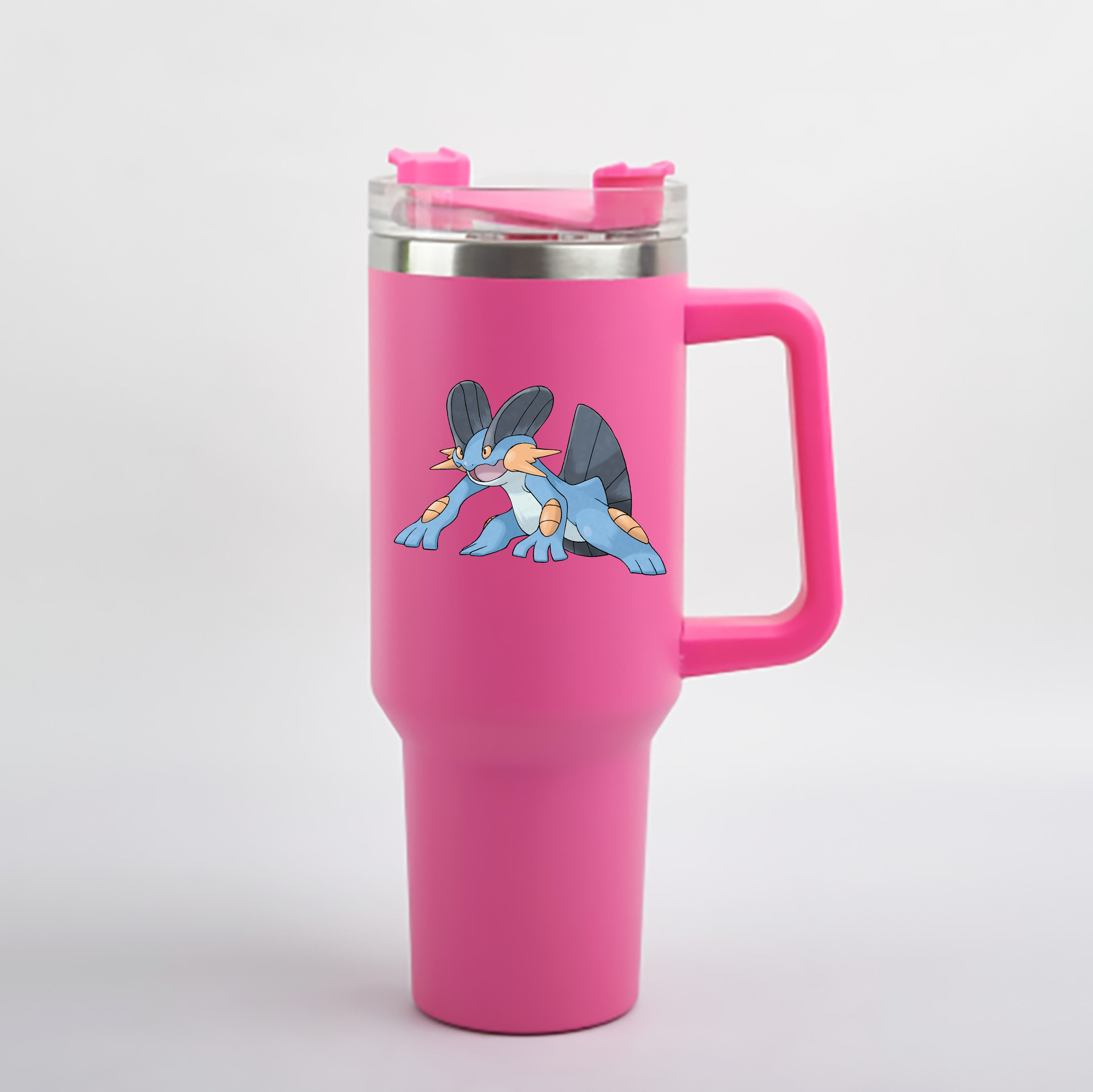 （画像用） ポケットモンスター Pokémon 1200mL車用タンブラー - クリスタルステッカー（プラスチックストロー付き）
